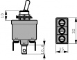 3537-02 Промышленные тумблеры (вкл.)-выкл.-(вкл.) 1P