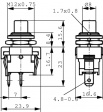 1841.1301 Кнопочные переключатели 1P