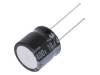 URS2G100MHD, Конденсатор: электролитический; THT; 10мкФ; 400ВDC; O16x15мм; ±20%, NICHICON