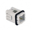 JKSM 03 male insert, 3 poles + PE