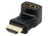 68782, Адаптер; HDMI гнездо 270°, вилка HDMI; Цвет: черный, Goobay
