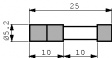 24121000021 Предохранитель, 5 x 25 mm 10 A средний медленного 241