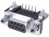 5747844-6, Гнездо; D-Sub; HD 20; PIN:9; "мама"; угловой 90°; THT; UNC4-40, TE Connectivity