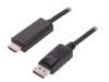 50441, Кабель; DisplayPort 1.1; вилка DisplayPort, вилка HDMI; 2м, QOLTEC