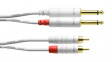 CFU 1.5 PC-SNOW Audio cable assembly 1.5 m white