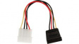 CCGP73500VA015 Internal Power Cable Molex Male - SATA 15-Pin Female 150mm Multicolour