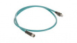 1201080010 Micro-Change (M12) to RJ-45 Double-Ended Cordset 4 Poles Female (Straight) to Male RJ-45 1.0m (3.28') Length