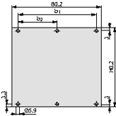 30818-273, Front Panel 3 HE 4 TE, Schroff