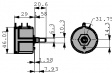 C R 10K L.25 Wirewound Potentiometer, 10 kOhm, Soldering lugs