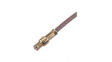 84018641 RF Connector, MCX, Brass, Plug, Straight, 50Ohm, Crimp Terminal