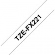 TZE-FX221 Label Tape 9 mm Black on White 8 m