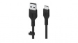 CAB008BT1MBK Cable USB-A Plug - USB-C Plug 1m Black