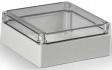 SPCP181808T Cubo S 175 x 175 x 75 мм, 50 мм основание, глухая стенка, прозрачная крышка, PC