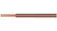 3053 BR005 [30 м] Stranded wire, 0.50 mm2, brown Stranded tin-plated copper wire PVC