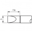 STTC-017 Soldering Tip Chisel 5.0 mm 330 °C