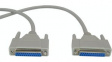 RND 765-00043 D-Sub Cable 25-Pin Female-Female 3 m Grey