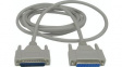 RND 765-00034 D-Sub Cable 25-Pin Male-Female 3 m Grey