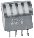 3-0435640-5, DIL-переключатели THD 4P, TE connectivity