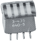 3-0435640-5, DIL switch THD 4P, TE Connectivity