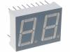 KW2-561AGA Дисплей: LED; 7-сегментный; 14мм; зеленый; 0,6-1,3мкд; анод; 0,56"