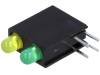 L-934GE/1Y1GD LED; в корпусе; Кол-во диод:2; 3мм; THT; желтый/зеленый; 10-25мкд