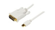 MDP2DVIMM3W Video Cable, Mini DisplayPort Plug - DVI Plug, 1920 x 1200, 910mm
