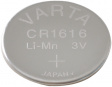 CR1616 Button cell battery,  Lithium Manganese Dioxide, 3 V, 55 mAh