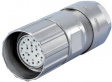 7106 5 06 04 D Connector straight, Poles=6  Female, Cable Mount