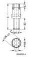 B65539-C1003-X1 Adjustment screw Polyethylentherephthalate