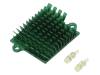 ATS-1041-C1-R0, Радиатор: штампованный; ребристый; зеленый; L: 41мм; W: 45мм; H: 10мм, Advanced Thermal Solutions