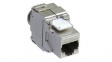 26.99.0366 CAT6a Keystone, RJ45 Socket, Silver