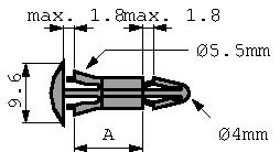 RS-14 [20 шт], Spacer 14.0 mm PU=20 ST, Kai Suh Suh (KSS)