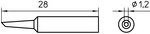 XNT FHS, Soldering tip Round shape beveled 45deg 1.2 mm, Weller