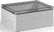 OPCM304018T Cubo O 300 x 400 x 187 мм, метрические выбивные отверстие, прозрачная крышка, PC