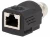 RJS-12D04FF-LS8001 Адаптер; гнездо RJ45,М12 "мама"; код D-Ethernet; PIN:4; прямой