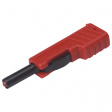 SLS 200 RED Safety plug diam. 4 mm Red CAT I