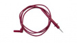 BU-2241-D-48-2 Test Lead, Red, Stainless Steel/Nickel-Plated Brass, 1.22m