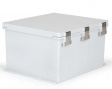 UPCG181610HMLF PolyBox 482 х 431 х 286 мм, петли, защелки AISI316, монтажный фланец, серая крыш