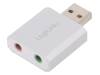 UA0298 Адаптер; USB 2.0; Jack 3,5 мм гнездо x2,вилка USB A
