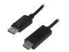 50436, Кабель; DisplayPort 1.2; вилка DisplayPort, вилка HDMI; 2м, QOLTEC