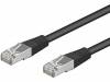 68704 Patch cord; F/UTP; 5e; многопров; CCA; ПВХ; черный; 0,25м