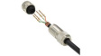 MSAS-04BFFC-SL7001 M12 Straight Socket Sensor Connector, 4 Poles, A-Coded, Crimp