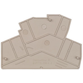 ZAP/TW ZDK4-2, Partition plate 52.68 x 2 x 77.81 mm beige, Weidmuller