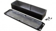 1590WBXFLBK Watertight Enclosure with Flanged Lid, Flange, 70 x 254 x 50 mm, Aluminium, Blac