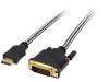 84487, Кабель; HDMI 1.3,dual link; вилка DVI-D (18+1), вилка HDMI; 5м, EDNET