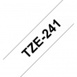 TZE-241 Этикеточная лента 18 mm черный на белом