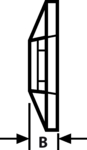MB4CA-PA66-NA-C1, Cable tie mount 28 mm x 28 mm Natural - 151-28459, HellermannTyton