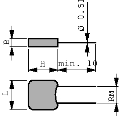 C330C102JHR5TA, Capacitor 1 nF 3000 VDC 5.08 mm, Kemet