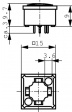 3.14.100.031/0000 Клавиша печатной платы красный, 10 mA 2,0 V transparent