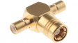 R114780000 T-Type Adapter, 2x SMB Plug - SMB Socket, 50Ohm